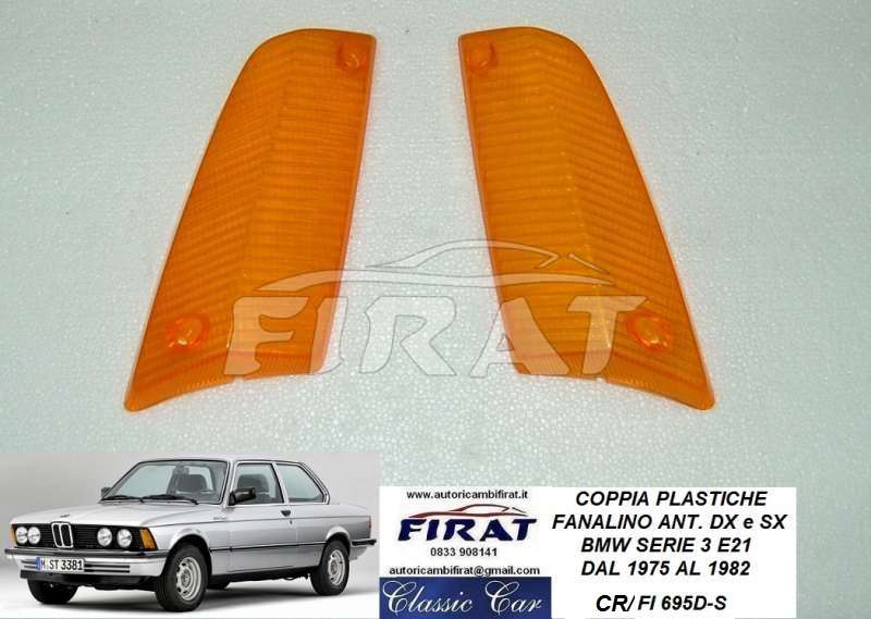 PLASTICA FANALINO BMW SERIE 3 E21 75-82 ANT.DX E SX